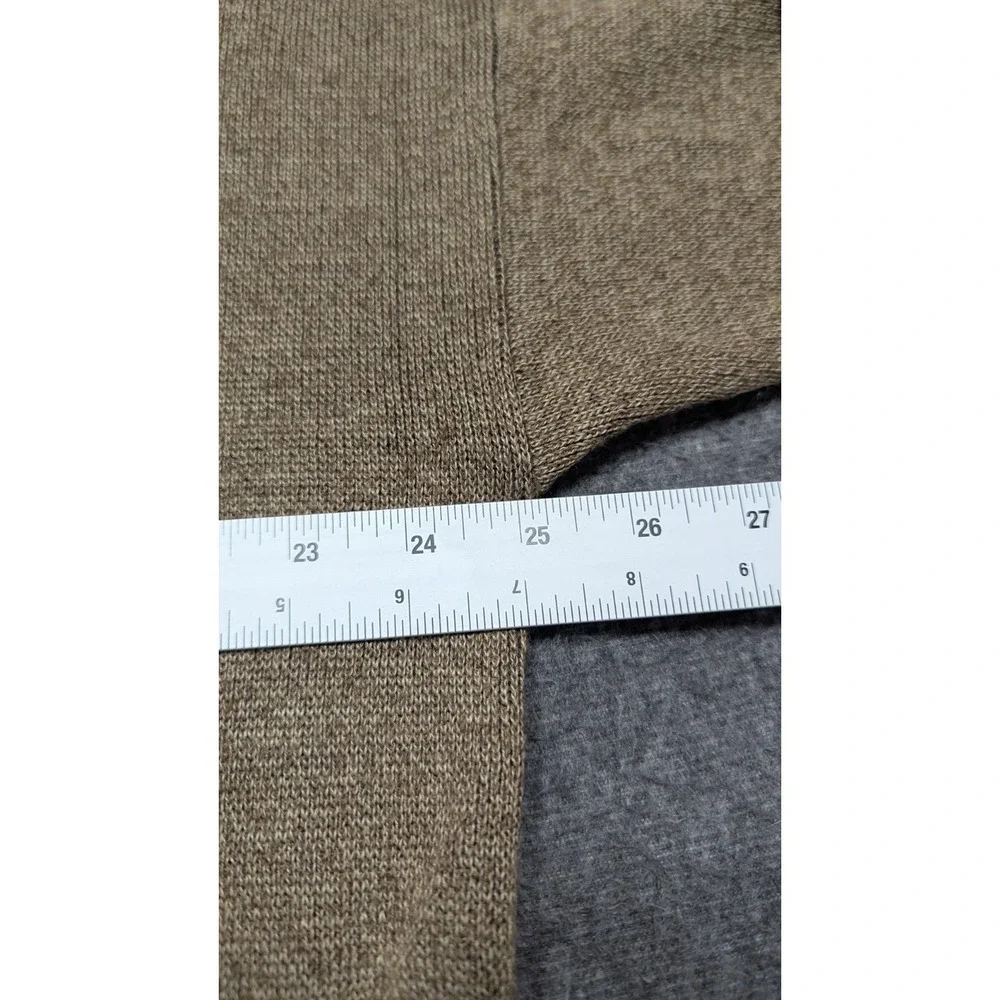 Vtg Sweater Mens Extra Large Tan Y2K‎ Wool Blend Grandpa Argyle Retro Crewneck
